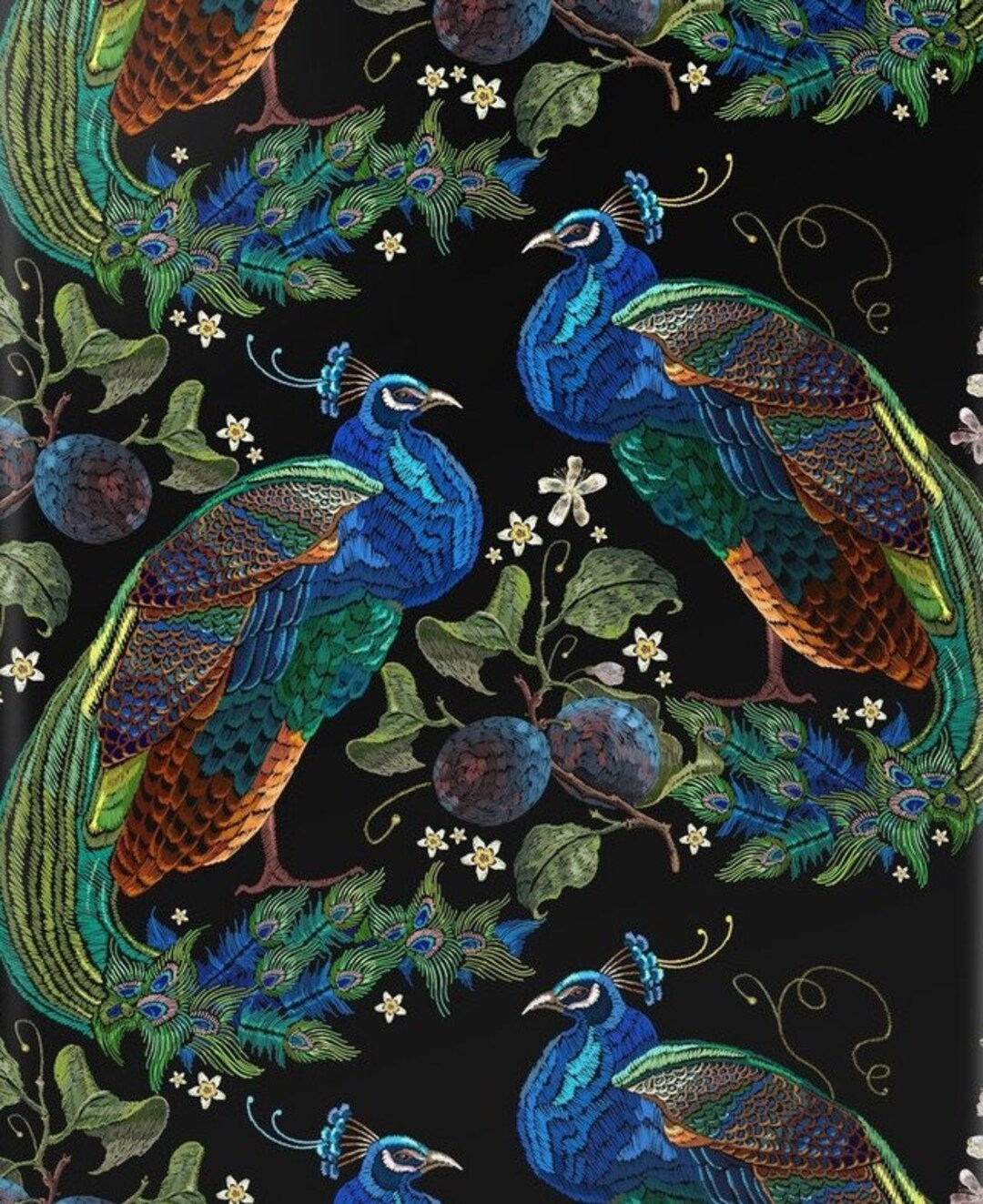 Peacock Velvet Upholstery Fabric by the Yard Furniture Etsy