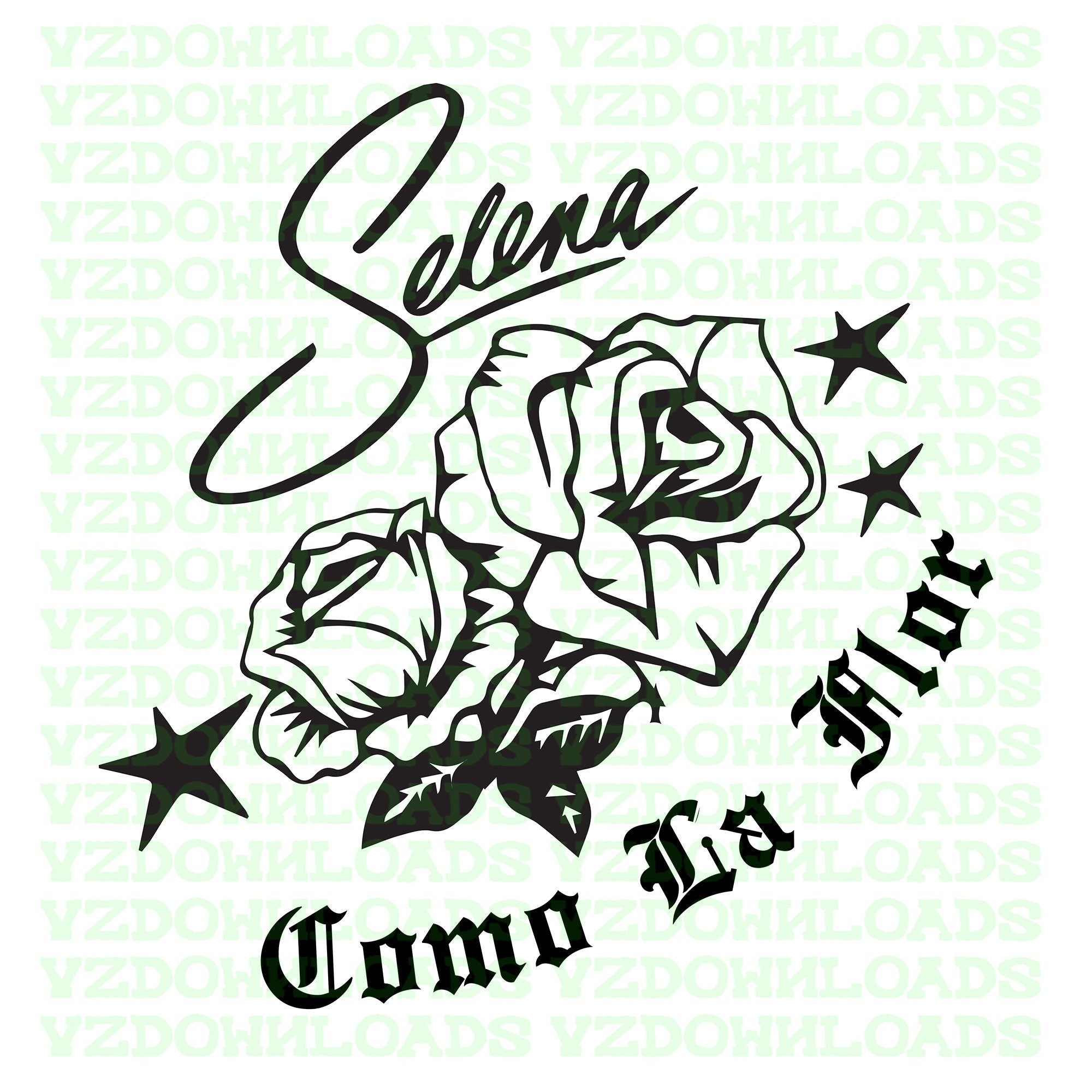 Selena Como La Flor Black Heart Song Lyric Print