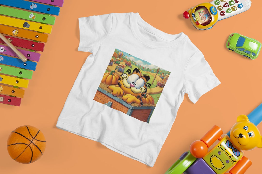 Garfield Fall Kids Tshirt - Etsy