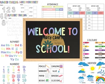 School Dramatic Play Printable Posters, Classroom Decor (Digital Download)