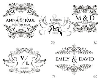 Wedding SVG - Bride svg, Groom svg, Wedding svg, Wedding Signs, Marriage Svg,Vintage Frame SVG, Welcome To Our Wedding svg, monogram, Bridal