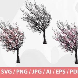 Baum SVG - Herbstbaum, Wald Svg Dateien, Baum Clipart, Baum svg Bundle, Wald svg Bundle, Wald svg Bundle, Camping svg, Baum svg, Silhouette