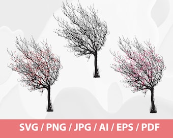 Tree SVG - Autumn tree, Forest Svg Files, Tree Clipart, Tree svg bundle,  woodland svg, forest svg bundle, camping svg, tree svg, silhouette