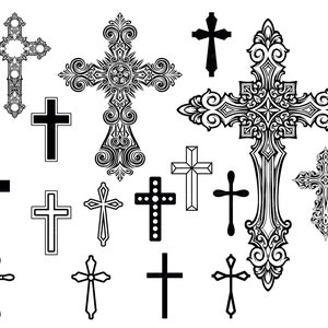 Cross SVG Cross Clipart, Cross Tattoo, Christian Cross, Jesus Cross Svg ...