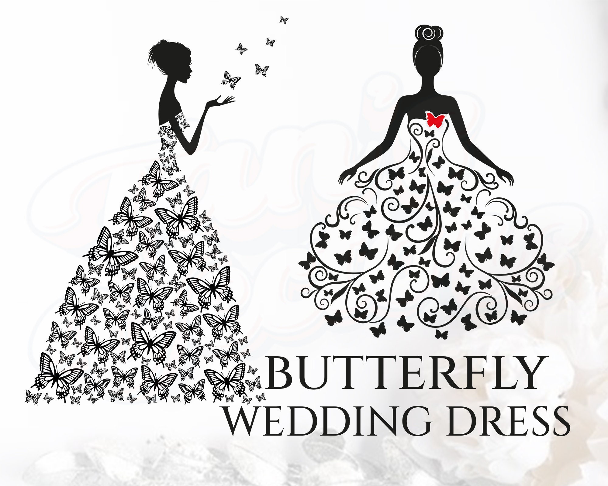 Butterfly Bride Dress - Etsy