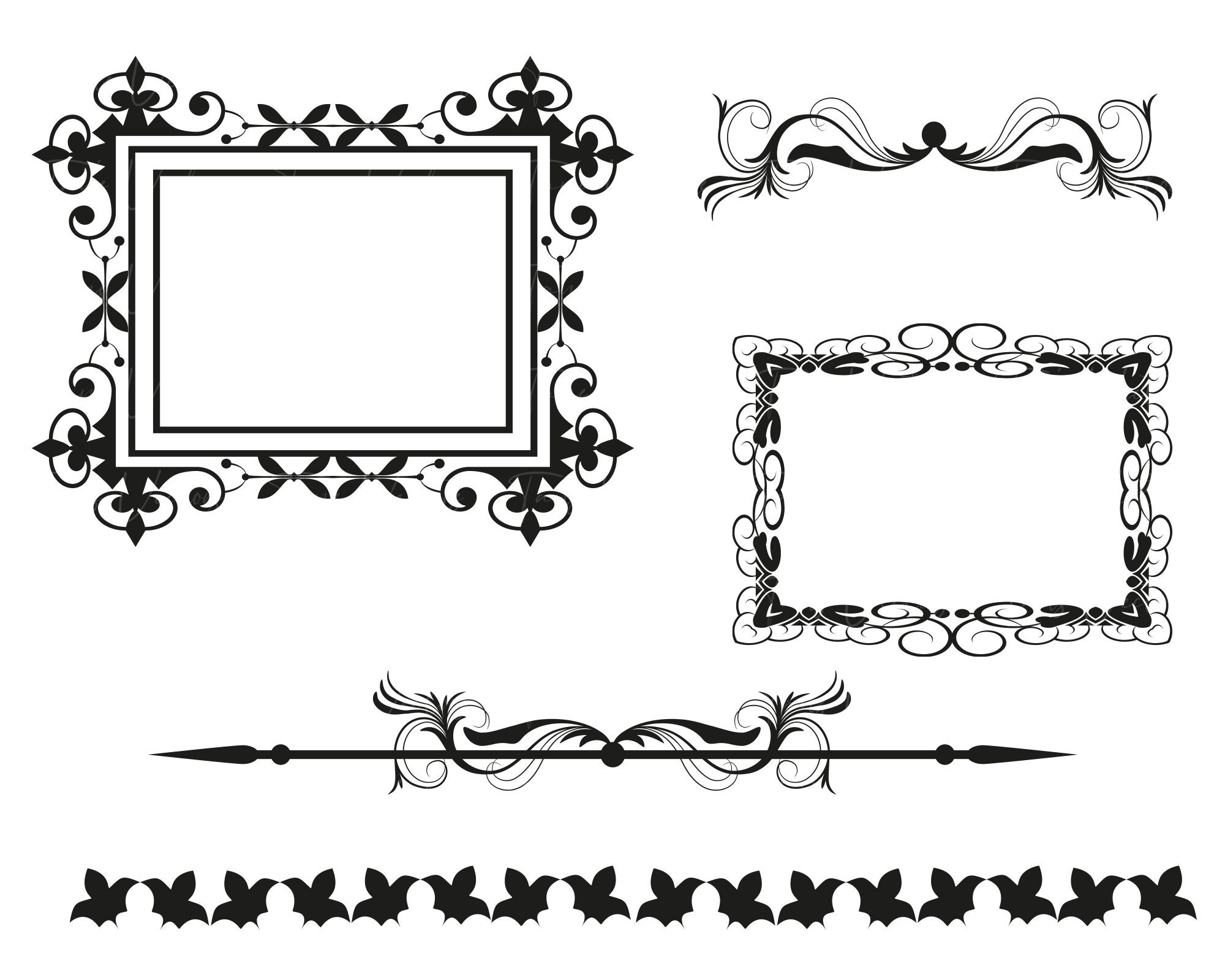 Mirror Frame Svg Frame Svg Framed Mirror Svg Border Svg Etsy