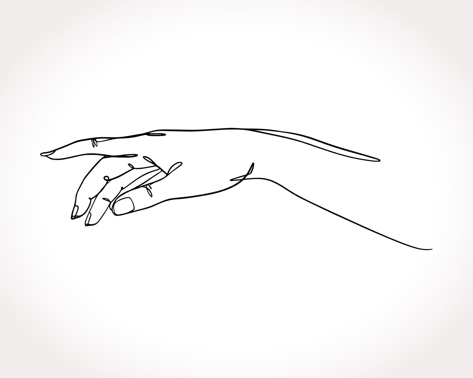 Hand Line Art Collection - Hand Svg, Minimalist Hand, Hand Wall Art ...