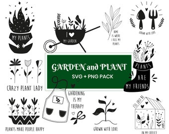 Paquete de jardín y plantas - Planta SVG, Cita de planta divertida SVG, Cita de jardín SVG, Jardinero svg, Mom Life svg, Cita divertida de jardín, mamá de planta svg