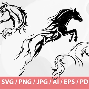 HORSE SILHOUETTE - Horse SVG, Horseshoe svg, Horse Head Svg, Horse Clipart, Horses svg, Horse Designs Svg, Horse Lover svg, Farmhouse svg