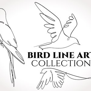 Bird Line Art Collection - Bird svg, Minimalist Bird, Bird Wall Art, Home Decor,Bird Line Art,Line art Print,Bird Line Art,Bird line drawing