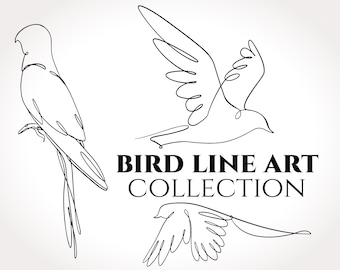 Bird Line Art Collection - Bird svg, Minimalist Bird, Bird Wall Art, Home Decor,Bird Line Art,Line art Print,Bird Line Art,Bird line drawing