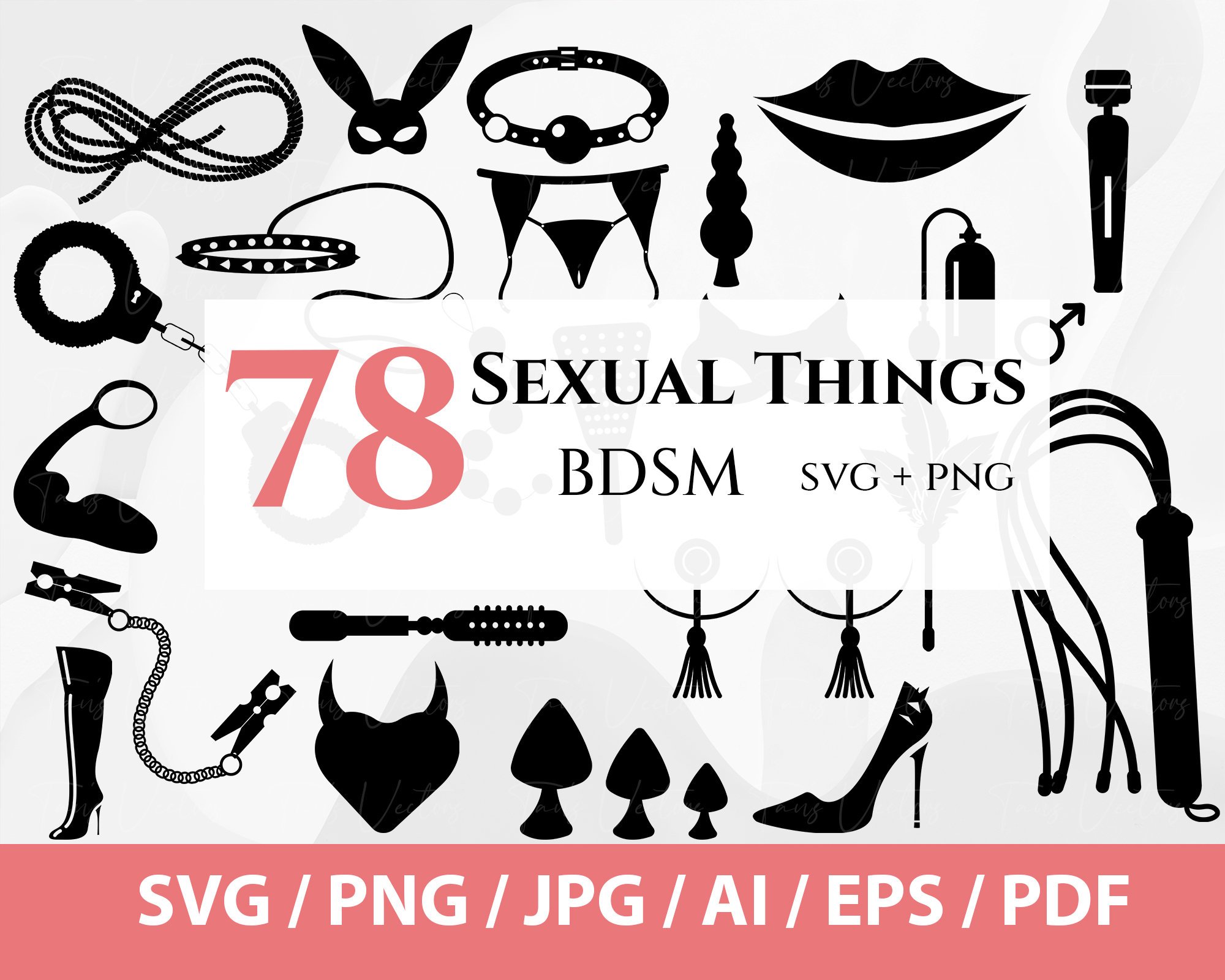 78 Sexual Things BDSM Svg Adult Sex Toys Svg Handcuffs pic
