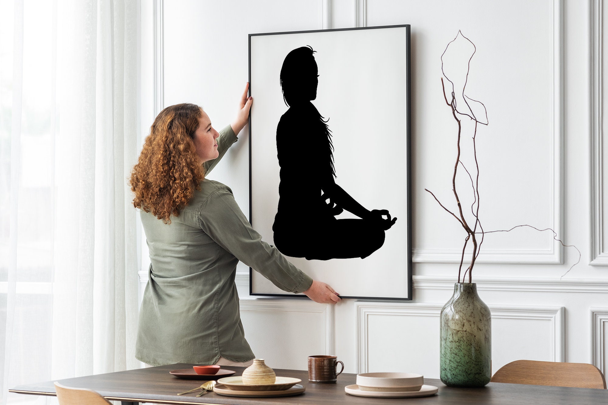 Meditation Silhouette Set - Meditation Svg, Women Empowerment SVG