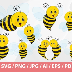 Bee SVG - Bumble Bee Svg, Cute Bee svg, Honey Bee Svg, Bee Clipart, tipo de abelha svg, silhueta de abelha, abelha png, abelhas fofas, casal abelha svg png abelha
