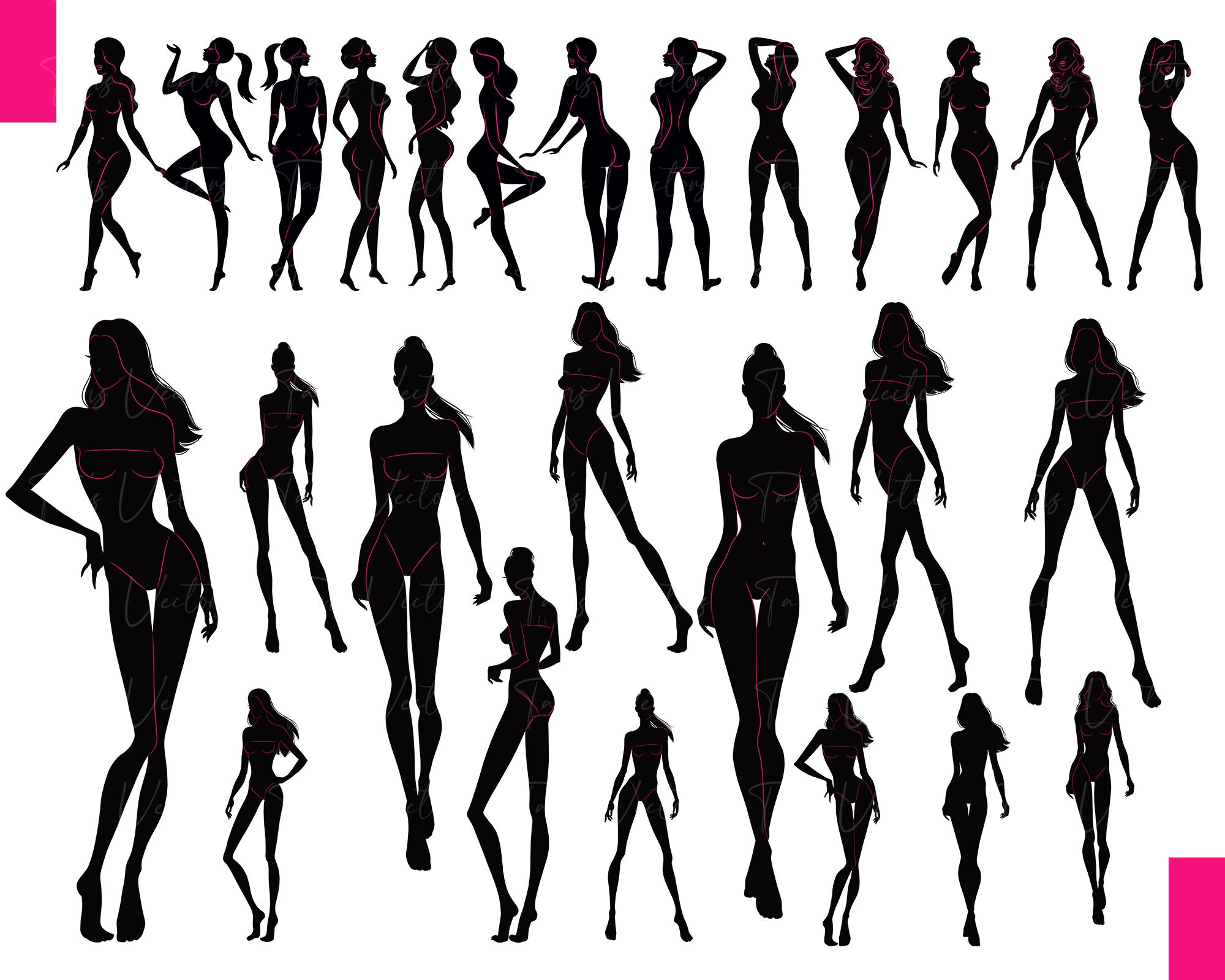 Real Model Svg Fashion Models SVG - Woman Silhouette, Fashion Model Svg, Fashion Girl ...
