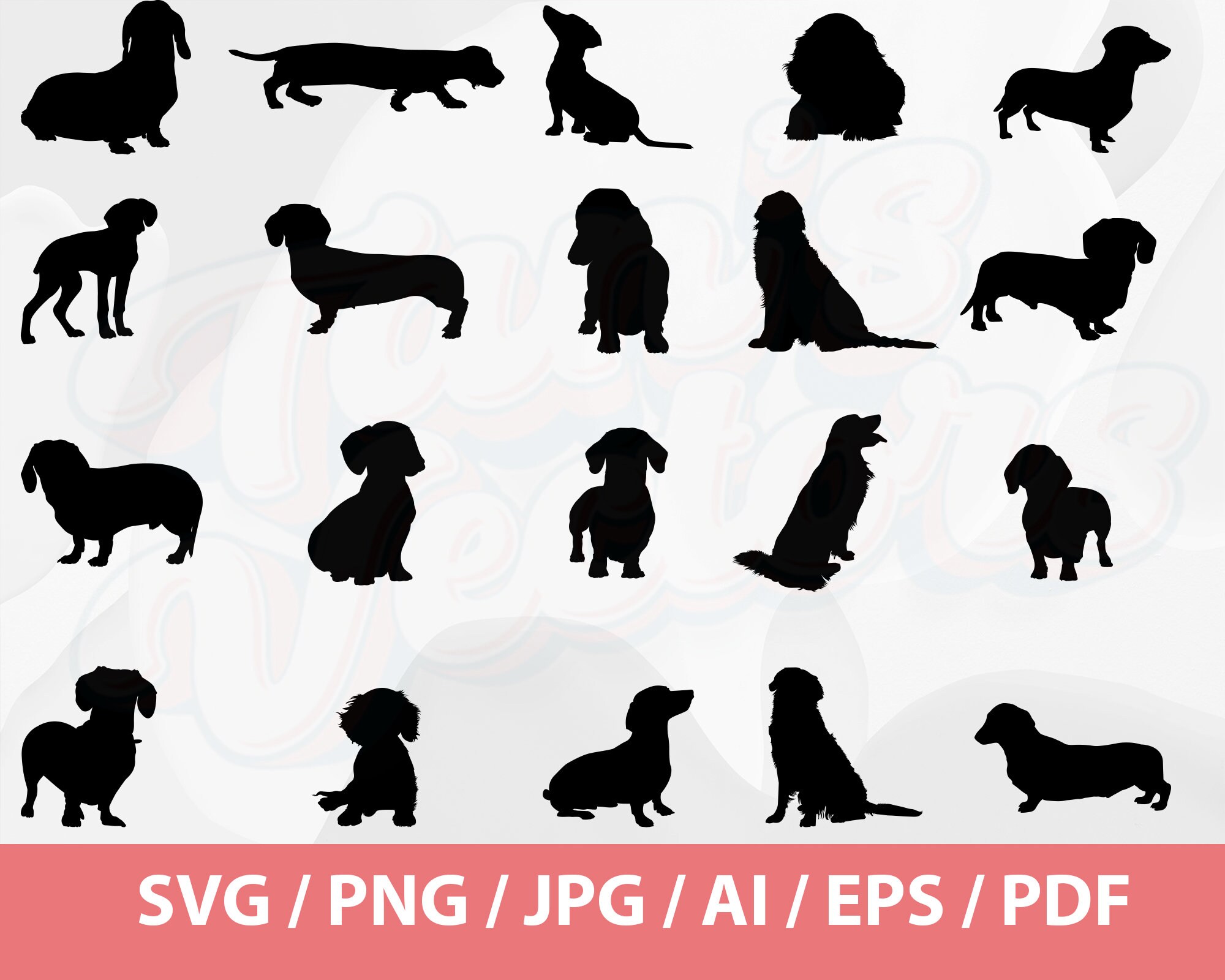 66 Dog Breeds Silhouette BUNDLE Dog Svg Bundle Dog - Etsy UK