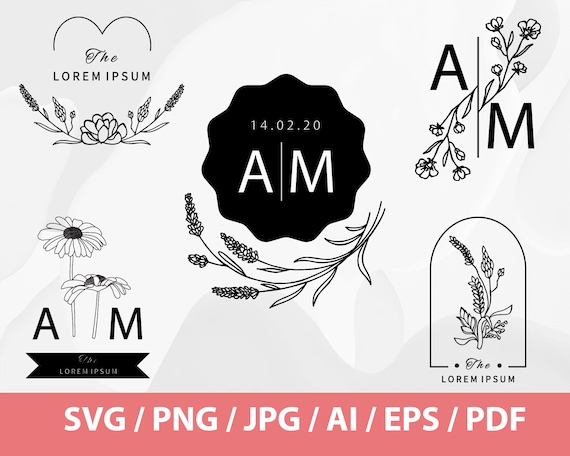 Wedding Monogram SVG Bundle, Bride svg, Groom svg, Wedding svg, Wedding Signs, Marriage Svg, Floral Frame SVG, Welcome To Our Wedding svg