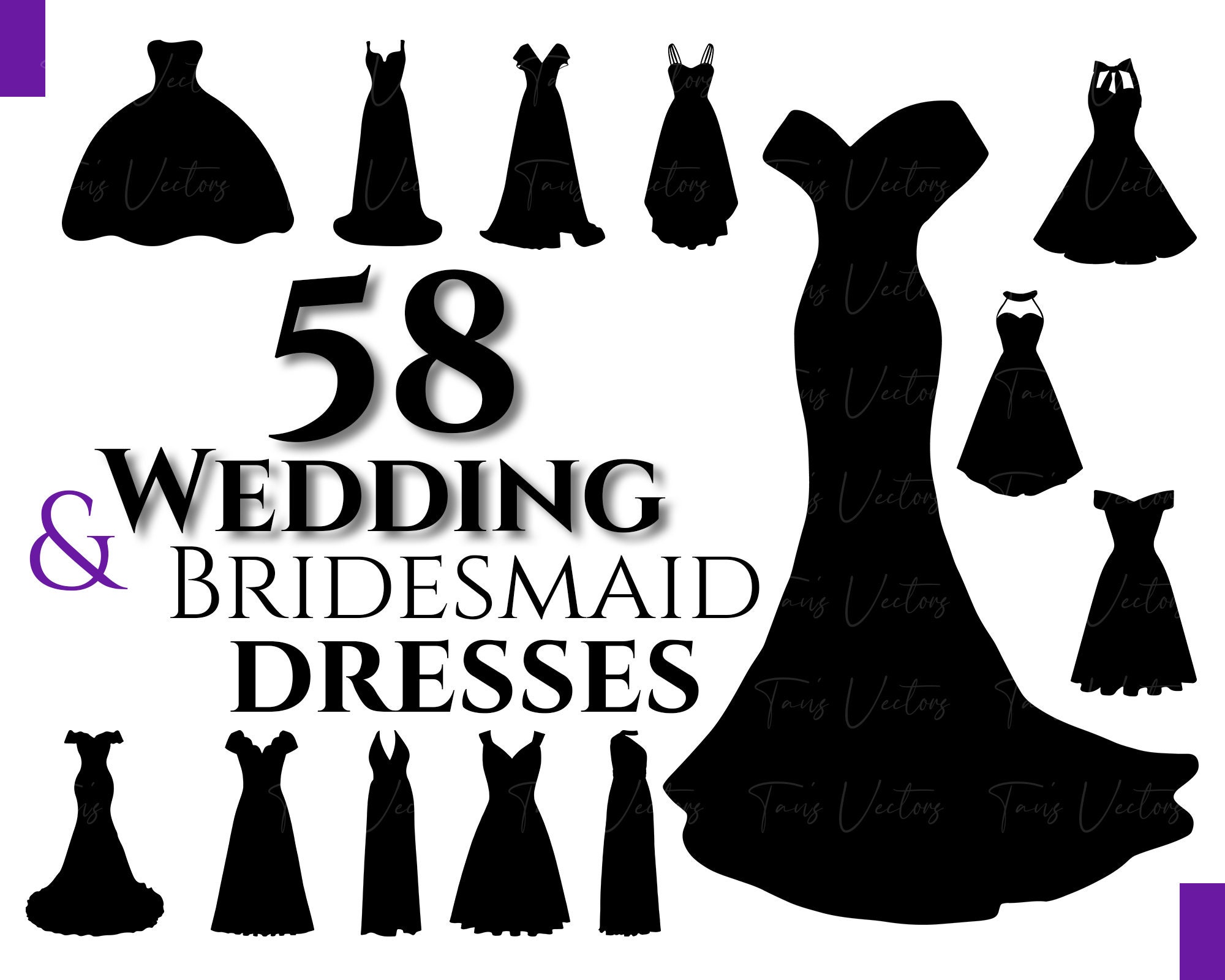 Bridesmaid Silhouette Graphic