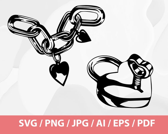 chained heart png