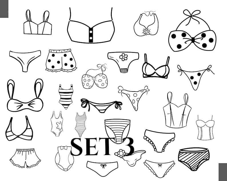 Vrouw kleding collectie set - kleding svg, kleding svg, kleding clipart, kledingaccessoires, spijkerjasje, spijkerbroek, modekleding afbeelding 4