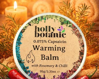 Bálsamo corporal reconfortante / Bálsamo artesanal con romero, chile y pimienta negra / Cuidado de la piel nutritivo, totalmente natural y vegano