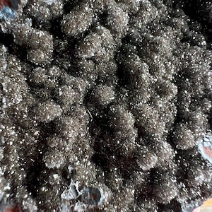Manganese Oxide with Hematite, Limonite Calcite from Morocco, Natural Mineral Specimen, Druzy Crystals, Home Decor