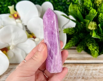 High Quality Kunzite Tower, Gemmy Pink Purple Kunzite Obelisk, Natural Minerals