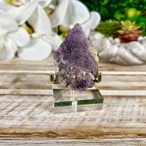 Purple Edge Fluorite, Purple Fluorite Specimen from Guizhou China, Natural Mineral Specimen
