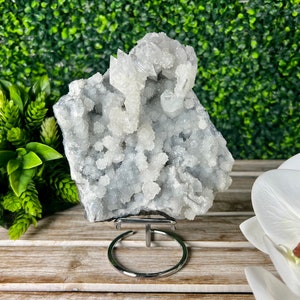 Apophyllite Chalcedony Cluster, Natural Crystal Specimen