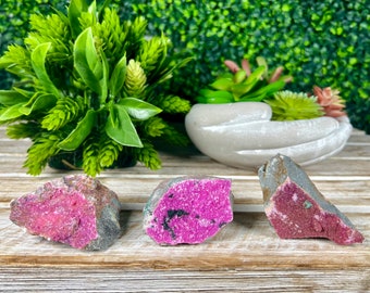 Cobaltoan Calcite Specimen, Congo Pink Druzy Mineral, YOU PICK!