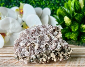 Orange River Quartz with Hematite, Natural Mineral Specimen, Home Decor