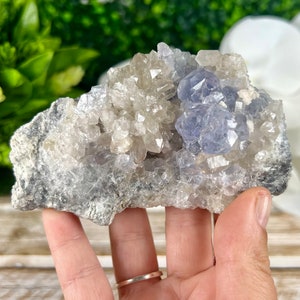 RARE Purple Fluorite with Smokey Quartz, Purple Fluorite with Amazing Color from Xianghualing China