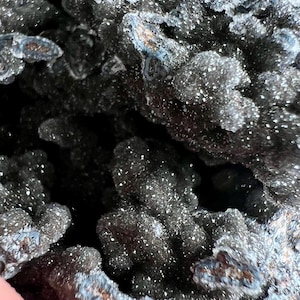 Manganese Oxide with Hematite, Limonite Calcite from Morocco, Natural Mineral Specimen, Druzy Crystals, Home Decor