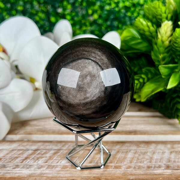 Obsidian Sphere - Etsy
