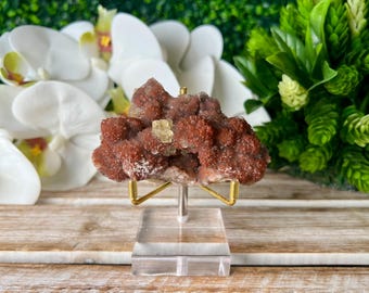 Yellow Fluorite on Hematite Quartz , Natural Mineral Specimen, Home Decor