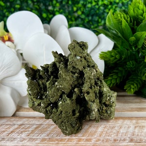 Epidote and Quartz from Hakkari Turkey, Forest Epidote, Natural Mineral Specimen