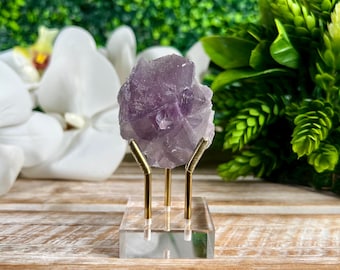 Velvety Purple Octahedral Fluorite Specimen, Natural Mineral Specimen
