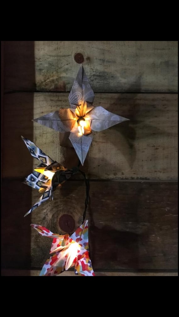 Origami Lily fairy lights