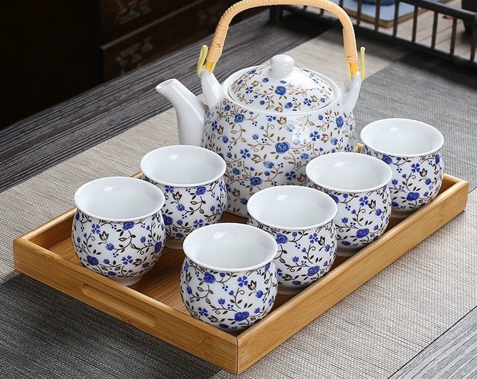Ceramic Tea Set|Japanese Tea Set|Vintage Tea Set|Afternoon Tea Set|Customized Gifts