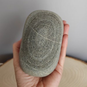 Wavy unique pattern sea stone, 13 cm, free shipping, large oval sea stone