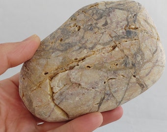 Yellow Beach stone 12 cm, 610 gr