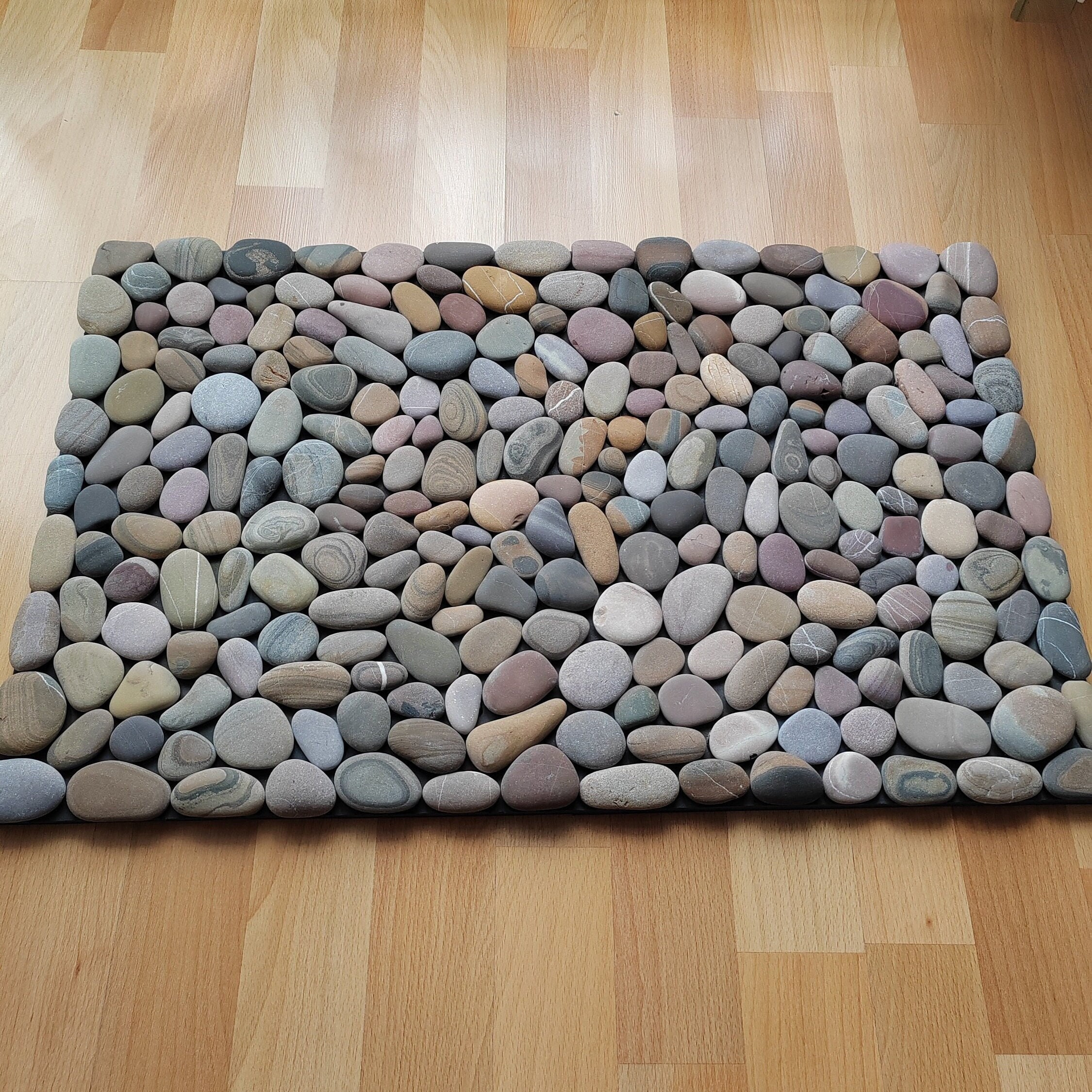 Mineral Stone Recycled Rubber Wide Welcome Doormat