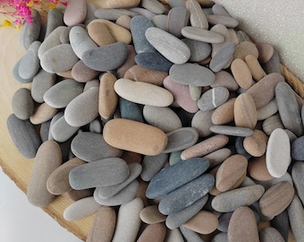2-4 cm 30 pieces of long sea stones, beach stones, free shipping,