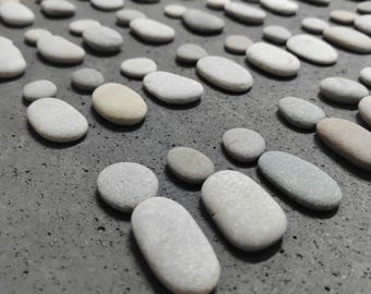 Suministros para arte con guijarros, piedras de playa, guijarros ovalados para pintar, 30 piezas (juego de 15)