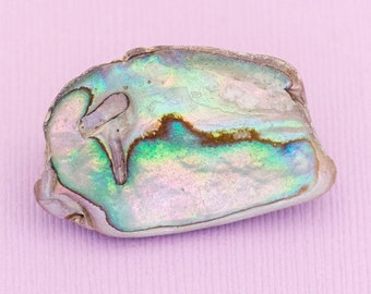 Vintage Mid Century Abalone Brosche HB3