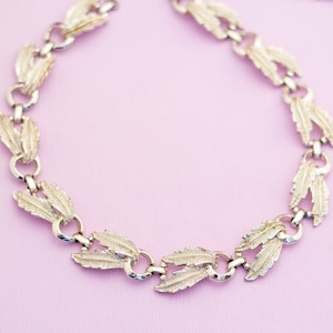 Vintage Silver Tone Choker Necklace 16 Inches HB18