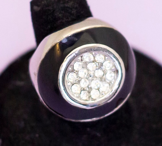 nff☆rockstar ring Vintage Rockstar Rhinestone Ring Size 7, H1 - Etsy Canada