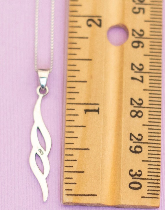 Vintage Boho Sterling Silver Pendant Necklace 18 … - image 4
