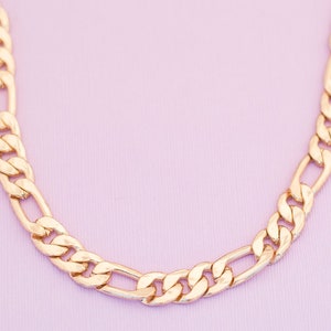 Colar vintage minimalista em tom dourado com corrente de 21 polegadas HB2