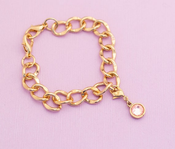 色々な Vintage Gold Etsy - HB17 Inches 6 Bracelet Chain Rhinestone Tone その他